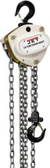 Jet - 1,100 Lb Lifting Capacity, 15' Lift Height, Hand Hoist - Made from Chain - Americas Industrial Supply