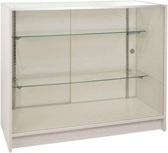 ECONOCO - 2 Shelf Visible Storage Cabinet - Melamine, 70" Wide x 20" Deep x 38" High, White - Americas Industrial Supply