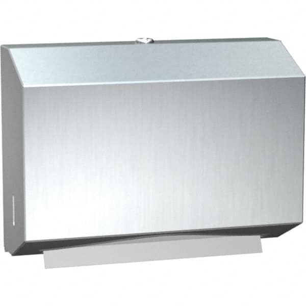 ASI-American Specialties, Inc. - Manual, Stainless Steel Paper Towel Dispenser - 200 C-Fold or 275 Multi-Fold, Silver - Americas Industrial Supply