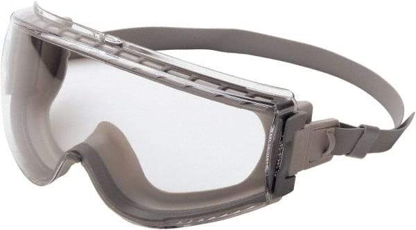 Uvex - Size Universal, Clear Polycarbonate Anti-Fog Lens, Safety Goggles - Indirect Vent, Gray Frame - Americas Industrial Supply