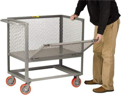 Little Giant - 2,000 Lb Capacity Steel Raised Deck Box Truck - Steel Deck, 30" OAW, 48" Platform Length x 20" Platform Height, Polyurethane Casters - Americas Industrial Supply