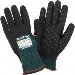 PIP - Size L, ANSI Cut Lvl A2, Cut Resistant Gloves - Palm, Fingers & Knuckles Coated, Green/Black - Americas Industrial Supply