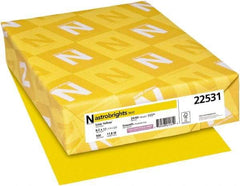 Neenah Paper - Solar Yellow Colored Copy Paper - Use with Laser Printers, Inkjet Printers, Copiers - Americas Industrial Supply