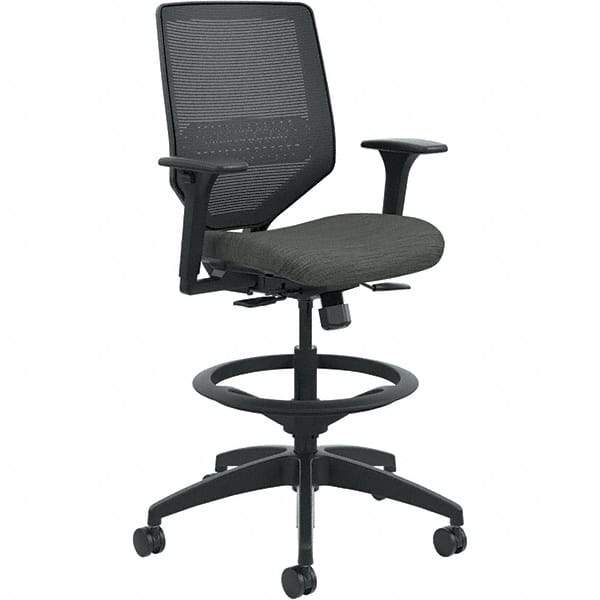 Hon - 53" High Mid Back Chair - 29-3/4" Wide x 28-3/4" Deep, Fabric Mesh Seat, Ink - Americas Industrial Supply