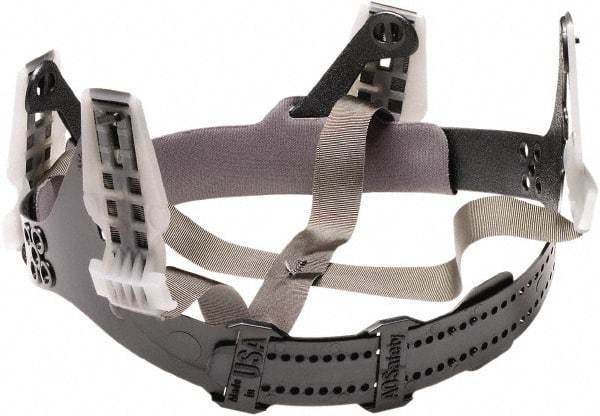 3M - Plastic Hard Hat Replacement Suspension - Pinlock Attachment, Black, Compatible with H-700 - Americas Industrial Supply