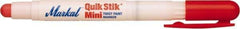 Markal - Red Solid Paint Marker - Fine Medium Tip, Alcohol Base Ink - Americas Industrial Supply