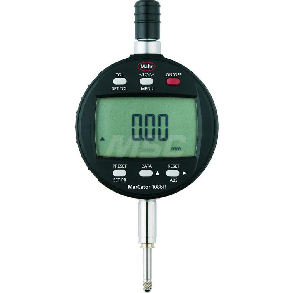 Mahr - Electronic Drop Indicators; Minimum Measurement (Decimal Inch): -0.0400 ; Minimum Measurement (Inch): -0.0400 ; Minimum Measurement (mm): 1.00 ; Maximum Measurement (Inch): 1 ; Maximum Measurement (mm): 25 ; Resolution (Decimal Inch): 0.00002/0.00 - Exact Industrial Supply