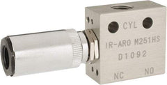 ARO/Ingersoll-Rand - 1/8" Inlet x 1/8" Outlet, Pilot Actuator, Spring Return, 2 Position, Body Ported Solenoid Air Valve - 0.25 CV, 3 Way, 140 psi, 122° Max Temp, 15° Min Temp - Americas Industrial Supply