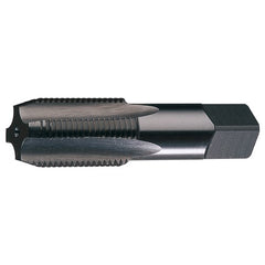 ‎3/8-18 NPS 4 Flute HSS Medium Hook Straight Pipe Tap- Bright - Exact Industrial Supply