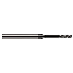 Harvey Tool - 0.01", 0.05" LOC, 1/8" Shank Diam, 2-1/2" OAL, 3 Flute Solid Carbide Square End Mill - Exact Industrial Supply