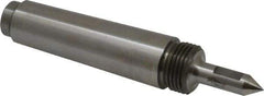 Riten - 3/8" Head Diam, Steel Long Point Solid Dead Center - 3MT Morse Taper, 3/8" Point Diam, 1-1/4" Point Length, 1-11/16" OAL - Americas Industrial Supply