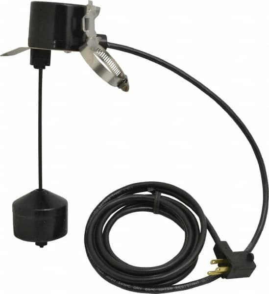 Little Giant Pumps - 115/230 AC Volt, Piggyback Vertical Mechanical Float Switch, Sump, Sew and Eff, Float Switch - 10 Ft. Cord Length, 1/5 HP, PVC, 13 Amperage Rating, For Use with Universal - Americas Industrial Supply