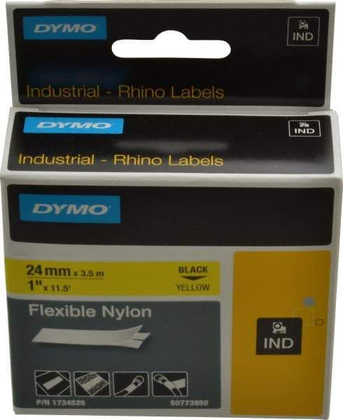Rhino - 450,732" Long, Yellow Flexible Nylon Self Laminating Label - For RHINO 6000 or RHINO 6500 - Americas Industrial Supply