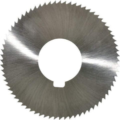 Value Collection - 2-3/4" Diam x 0.023" Blade Thickness x 1" Arbor Hole Diam, 72 Tooth Slitting and Slotting Saw - Arbor Connection, Right Hand, Uncoated, High Speed Steel, Concave Ground, Contains Keyway - Americas Industrial Supply