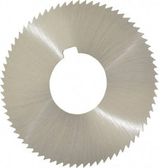 Value Collection - 2-3/4" Diam x 0.032" Blade Thickness x 1" Arbor Hole Diam, 72 Tooth Slitting and Slotting Saw - Arbor Connection, Right Hand, Uncoated, High Speed Steel, Concave Ground, Contains Keyway - Americas Industrial Supply