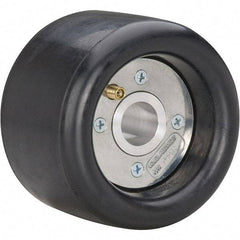 Dynabrade - 5" Wheel OD, 3-1/2" Wheel Width, 3,500 RPM, Aluminum, Pneumatic Wheel with Hub - 15-1/2" Long x 3-1/2" Wide, 1/2" Wheel Arbor Hole - Americas Industrial Supply