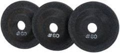 PRO-SOURCE - 60 Grit, 2" Wheel Diam, 5/32" Wheel Thickness, 3/8" Arbor Hole, Depressed Center Wheel - Aluminum Oxide - Americas Industrial Supply