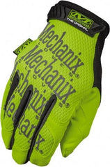 Mechanix Wear - Size S (8) Synthetic Synthetic Blend General Protection Work Gloves - For General Purpose, Uncoated, Hook & Loop Cuff, Full Fingered, Hi-Vis Yellow, Paired - Americas Industrial Supply
