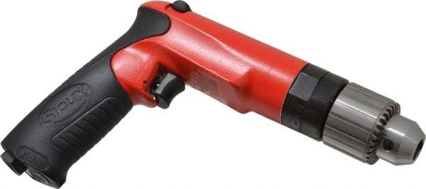 Sioux Tools - 1/2" Reversible Keyed Chuck - Pistol Grip Handle, 2,000 RPM, 14.16 LPS, 30 CFM, 1 hp - Americas Industrial Supply