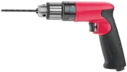 Sioux Tools - 3/8" Keyed Chuck - Pistol Grip Handle, 6,000 RPM, 11.8 LPS, 25 CFM, 0.6 hp - Americas Industrial Supply