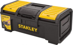 Stanley - 3 Compartment Tool Box - 15-13/32" Wide x 9-5/8" Deep x 6-5/16" High, Polypropylene, Black/Yellow - Americas Industrial Supply