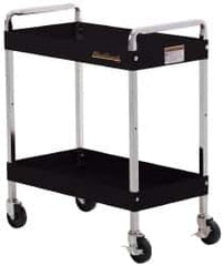 Blackhawk by Proto - 350 Lb Capacity, 30" Wide x 16" Long x 35-1/2" High Standard Utility Cart - 2 Shelf, Steel, Swivel Casters - Americas Industrial Supply