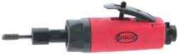 Sioux Tools - 1/4" Collet, Straight Handle, Straight Air Die Grinder - 23,000 RPM, Rear Exhaust, 23 CFM, 0.5 hp, 6.21 bar, 1/4 NPT - Americas Industrial Supply