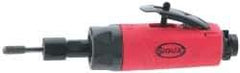 Sioux Tools - 1/4" Collet, Straight Handle, Straight Air Die Grinder - 18,000 RPM, Rear Exhaust, 23 CFM, 0.5 hp, 6.21 bar, 1/4 NPT - Americas Industrial Supply