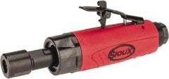 Sioux Tools - 1/4" Collet, Straight Handle, Angle Air Die Grinder - 25,000 RPM, Rear Exhaust, 11 CFM, 0.3 hp, 6.21 bar, 1/4 NPT - Americas Industrial Supply