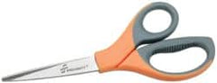 Ability One - Scissors & Shears; Blade Material: Stainless Steel ; Handle Material: Plastic ; Length of Cut (Inch): 3.63 ; Handle Style: Straight ; Overall Length Range: 7" - Exact Industrial Supply