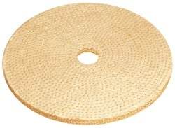 Osborn - 6" Diam x 1/4" Thick Unmounted Buffing Wheel - 9 Ply, Laminated Sisal, 1" Arbor Hole, Hard Density, Coarse Grade - Americas Industrial Supply