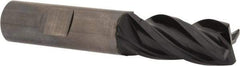 OSG - 5/8", 4 Flute, Single End, Solid Carbide, Corner Chamfer End Mill - 3-1/2" OAL, 35° Helix, Right Hand Flute, 1-1/4" LOC, Right Hand Cut - Americas Industrial Supply