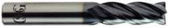 OSG - 1/2", 4 Flute, Single End, Solid Carbide, Corner Chamfer End Mill - 4" OAL, 35° Helix, Right Hand Flute, 1-1/2" LOC, Right Hand Cut - Americas Industrial Supply