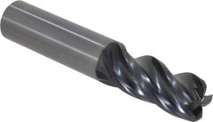 OSG - 5/8", 4 Flute, Single End, Solid Carbide, 1/8" Corner Radius End Mill - 3-1/2" OAL, 35° Helix, Right Hand Flute, 1-1/4" LOC, Right Hand Cut - Americas Industrial Supply