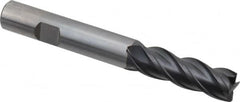 OSG - 1/2", 4 Flute, Single End, Solid Carbide, 0.02" Corner Radius End Mill - 4" OAL, Right Hand Flute, 1-1/2" LOC, Right Hand Cut - Americas Industrial Supply