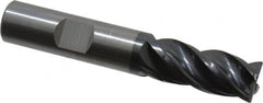 OSG - 1/2", 4 Flute, Single End, Solid Carbide, 0.03" Corner Radius End Mill - 3" OAL, Right Hand Flute, 1" LOC, Right Hand Cut - Americas Industrial Supply