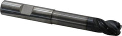 OSG - 1/2", 4 Flute, Single End, Solid Carbide, 0.12" Corner Radius End Mill - 4" OAL, 35° Helix, Right Hand Flute, 5/8" LOC, Right Hand Cut, 2-1/4" Extended Reach - Americas Industrial Supply