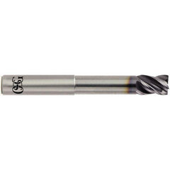 OSG - 1" Diam 4 Flute Solid Carbide 0.03" Corner Radius End Mill - Americas Industrial Supply