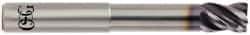 OSG - 3/8", 4 Flute, Single End, Solid Carbide, 0.06" Corner Radius End Mill - 4" OAL, 35° Helix, Right Hand Flute, 1/2" LOC, Right Hand Cut, 1-7/8" Extended Reach - Americas Industrial Supply