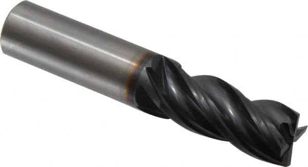 OSG - 3/4", 4 Flute, Single End, Solid Carbide, 0.02" Corner Radius End Mill - 4" OAL, 35° Helix, Right Hand Flute, 1-5/8" LOC, Right Hand Cut - Americas Industrial Supply