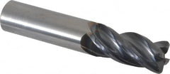 OSG - 3/4", 4 Flute, Single End, Solid Carbide, 0.09" Corner Radius End Mill - 4" OAL, Right Hand Flute, 1-1/2" LOC, Right Hand Cut - Americas Industrial Supply