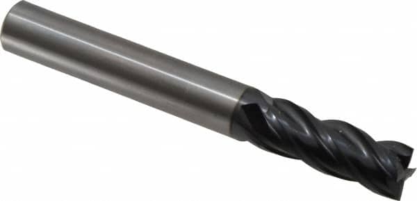 OSG - 5/8", 1-5/8" LOC, 5/8" Shank Diam, 5" OAL, 4 Flute, Solid Carbide Square End Mill - Single End, TiAlN Finish, Spiral Flute, 35° Helix, Centercutting, Right Hand Cut, Right Hand Flute, Series VG441 - Americas Industrial Supply