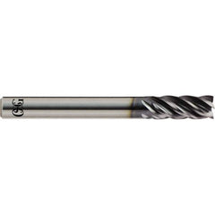 OSG - 1", 1-1/2" LOC, 1" Shank Diam, 4" OAL, 5 Flute, Solid Carbide Square End Mill - Americas Industrial Supply
