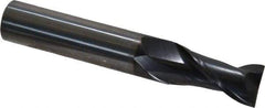 OSG - 14mm, 30mm LOC, 14mm Shank Diam, 89mm OAL, 2 Flute, Solid Carbide Square End Mill - Single End, TiAlN Finish, Spiral Flute, 35° Helix, Centercutting, Right Hand Cut, Right Hand Flute, Series HP421 - Americas Industrial Supply