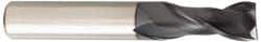 OSG - 9/16", 1-1/8" LOC, 9/16" Shank Diam, 3-1/2" OAL, 2 Flute, Solid Carbide Square End Mill - Single End, TiAlN Finish, Spiral Flute, 35° Helix, Centercutting, Right Hand Cut, Right Hand Flute, Series HP421 - Americas Industrial Supply