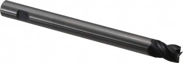 OSG - 5/8", 3/4" LOC, 5/8" Shank Diam, 7" OAL, 4 Flute, Solid Carbide Square End Mill - Single End, TiAlN Finish, Spiral Flute, 35° Helix, Centercutting, Right Hand Cut, Right Hand Flute, Series VG464 - Americas Industrial Supply