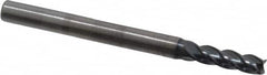 OSG - 7/64", 3/8" LOC, 1/8" Shank Diam, 1-1/2" OAL, 4 Flute, Solid Carbide Square End Mill - Single End, TiAlN Finish, Spiral Flute, 35° Helix, Centercutting, Right Hand Cut, Right Hand Flute, Series HP441 - Americas Industrial Supply