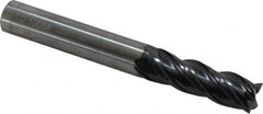 OSG - 1/2", 1-1/2" LOC, 1/2" Shank Diam, 4" OAL, 4 Flute, Solid Carbide Square End Mill - Single End, TiAlN Finish, Spiral Flute, 35° Helix, Centercutting, Right Hand Cut, Right Hand Flute, Series VG441 - Americas Industrial Supply