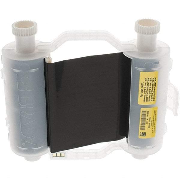 Brady - 2,400" Long, Black Resin Ribbon Printer Ribbon - For BBP30 Label Printer, BBP33 Label Printer, BBP35 Multicolor Sign & Label Printer, BBP37 Color & Cut Sign & Label Printer, BradyPrinter S3100, BBP31 Sign & Label Printer - Americas Industrial Supply