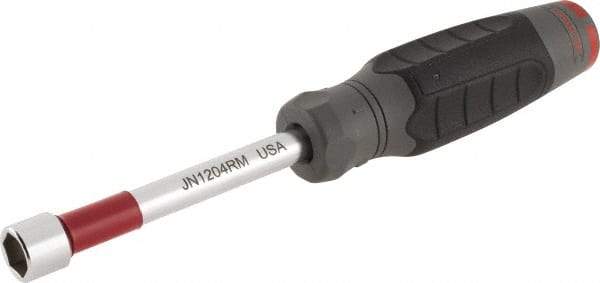 Proto - 12mm Hollow Shaft Nutdriver - Ergonomic Handle, 9-1/4" OAL - Americas Industrial Supply